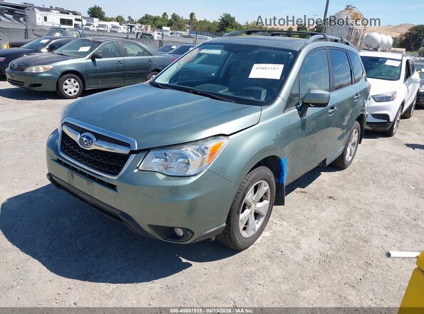 JF2SJAHC1GH497258 2016 SUBARU FORESTER Green Առջևի ձախ երեք քառորդ տեսարան