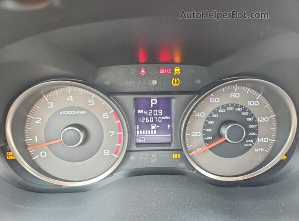 JF2SJAHC2GH409639 2016 SUBARU FORESTER Серебряный Вид щитка приборов
