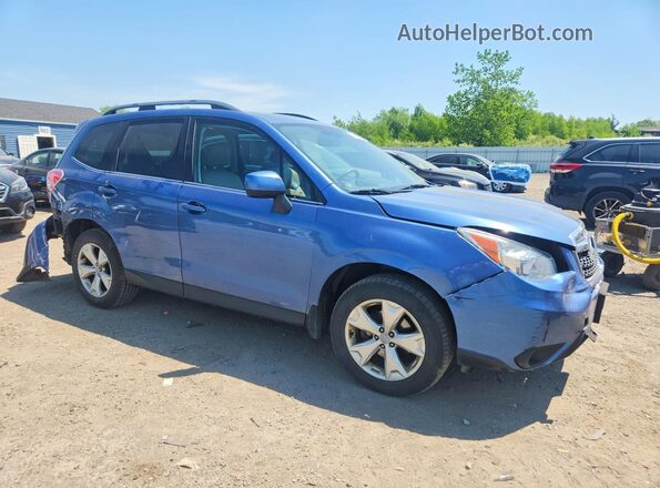 JF2SJAHC4GH501173 2016 SUBARU FORESTER Blue Delantero derecho