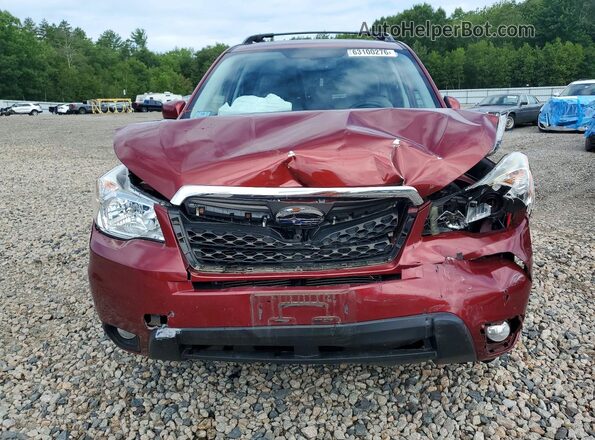 JF2SJAHC6GH401673 2016 SUBARU FORESTER Red Դիմացի տեսք
