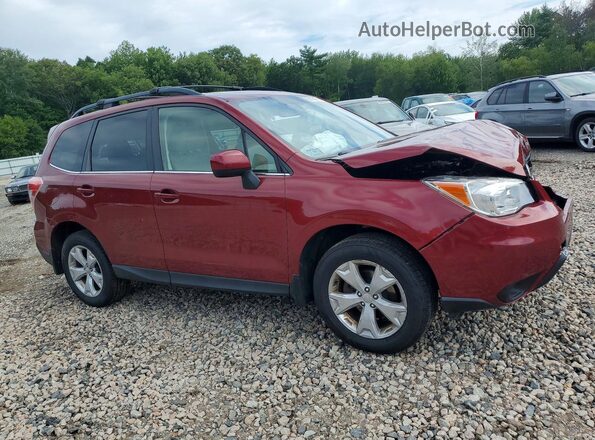 JF2SJAHC6GH401673 2016 SUBARU FORESTER Red Առջևի աջ