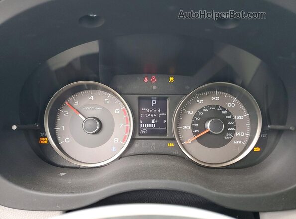 JF2SJAHC6GH555008 2016 SUBARU FORESTER White Instrument cluster view