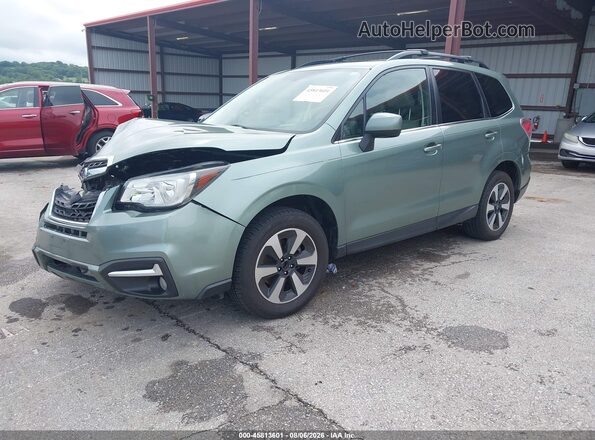 JF2SJAJC0HH466689 2017 SUBARU FORESTER Green Առջևի ձախ երեք քառորդ տեսարան