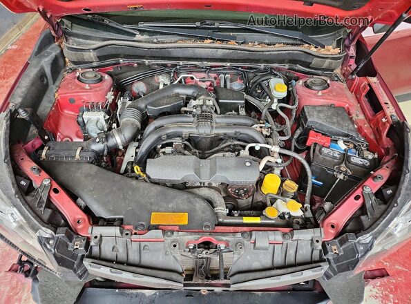 JF2SJAJC0JH586823 2018 SUBARU FORESTER Бордовый Вид подкапотного пространства