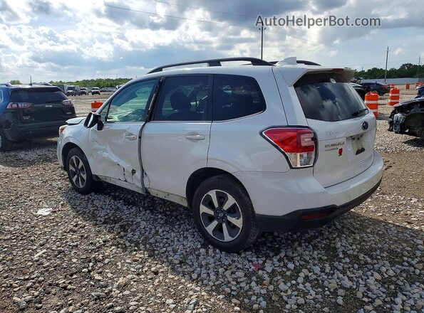 JF2SJAJC1JH486147 2018 SUBARU FORESTER White Задня ліва чверть