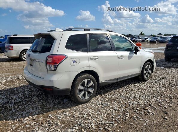 JF2SJAJC1JH486147 2018 SUBARU FORESTER White Задня права чверть