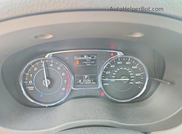 JF2SJAJC2HH447612 2017 SUBARU FORESTER Blue Սարքավորումների վահանակի տեսք