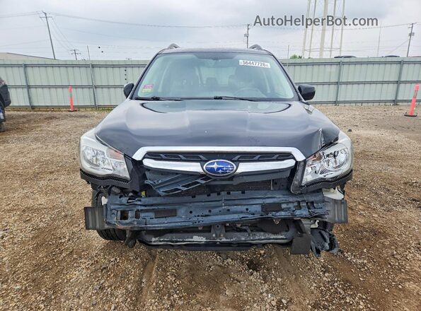 JF2SJAJC2JH554407 2018 SUBARU FORESTER Black წინა ხედი