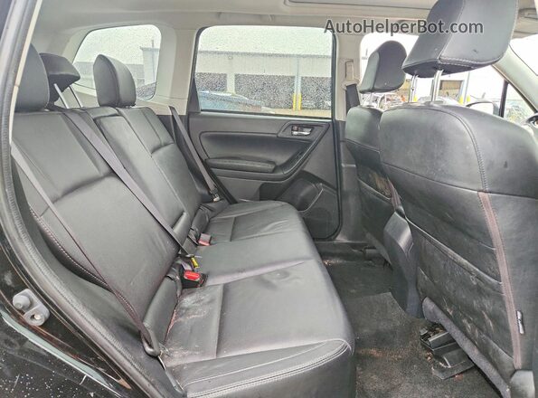 JF2SJAJC2JH554407 2018 SUBARU FORESTER Black უკანა სალონის ხედი