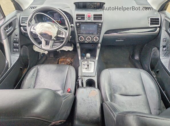 JF2SJAJC2JH554407 2018 SUBARU FORESTER Black წინა პანელის ხედი