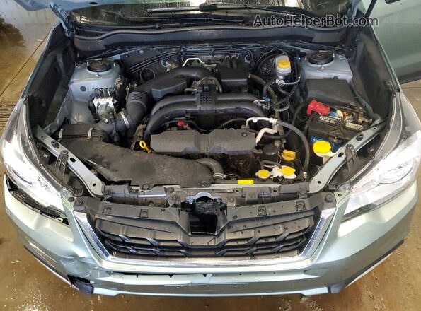 JF2SJAJC3HH401674 2017 SUBARU FORESTER Green Engine compartment view