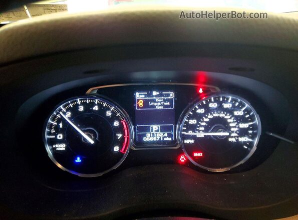 JF2SJAJC3HH401674 2017 SUBARU FORESTER Green Instrument cluster view
