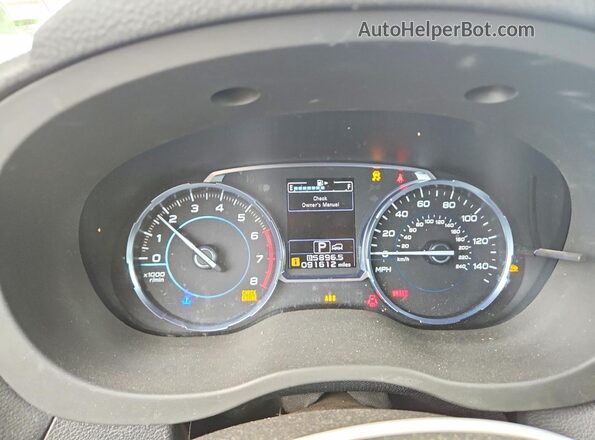 JF2SJAJC3JH464067 2018 SUBARU FORESTER Silver Widok zestawu wskaźników