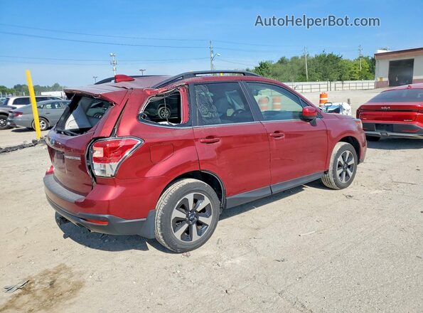 JF2SJAJC6JH527436 2018 SUBARU FORESTER Maroon უკანა მარჯვენა