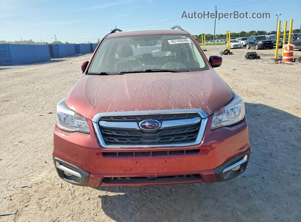 JF2SJAJC6JH527436 2018 SUBARU FORESTER Maroon წინა ხედი