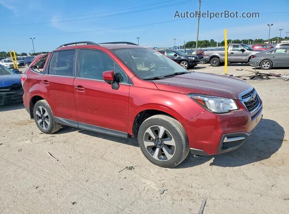 JF2SJAJC6JH527436 2018 SUBARU FORESTER Maroon წინა მარჯვენა