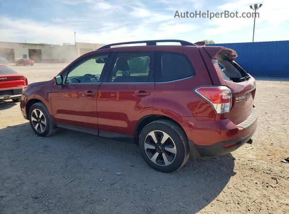JF2SJAJC6JH527436 2018 SUBARU FORESTER Maroon უკანა მარცხენა