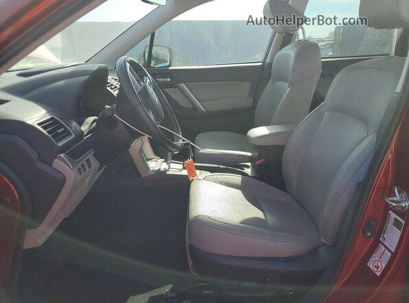 JF2SJAJC6JH527436 2018 SUBARU FORESTER Maroon წინა სალონის ხედი