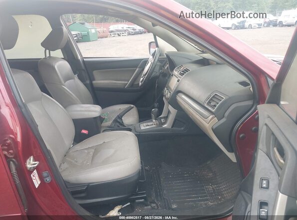 JF2SJAJC7HH589826 2017 SUBARU FORESTER Red Вид салону спереду