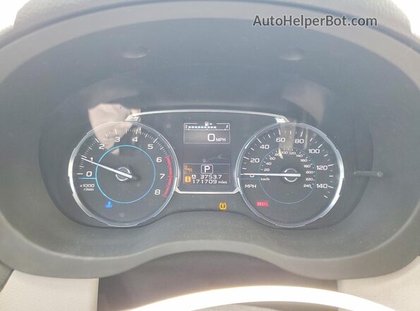 JF2SJALC7HH572151 2017 SUBARU FORESTER White Vista del cuadro de instrumentos