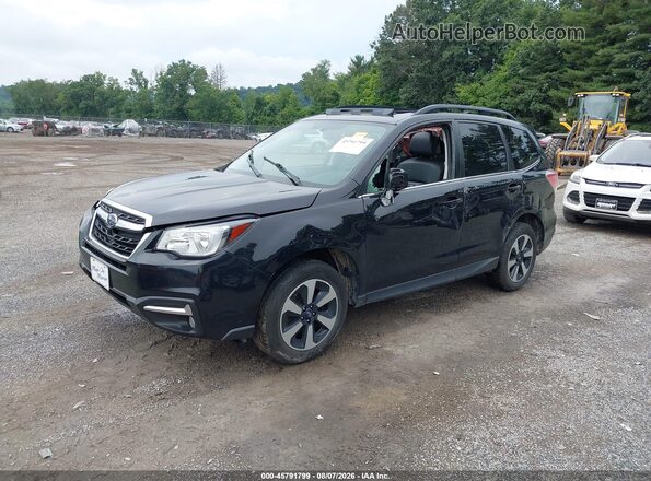 JF2SJALC7JH448029 2018 SUBARU FORESTER Black Przód lewy