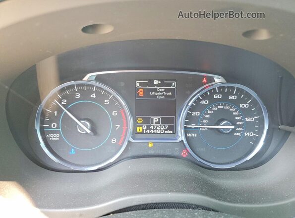 JF2SJALC8HH484449 2017 SUBARU FORESTER Черный Вид щитка приборов