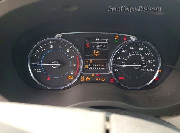 JF2SJARC0HH435513 2017 SUBARU FORESTER Gray Սարքավորումների վահանակի տեսք