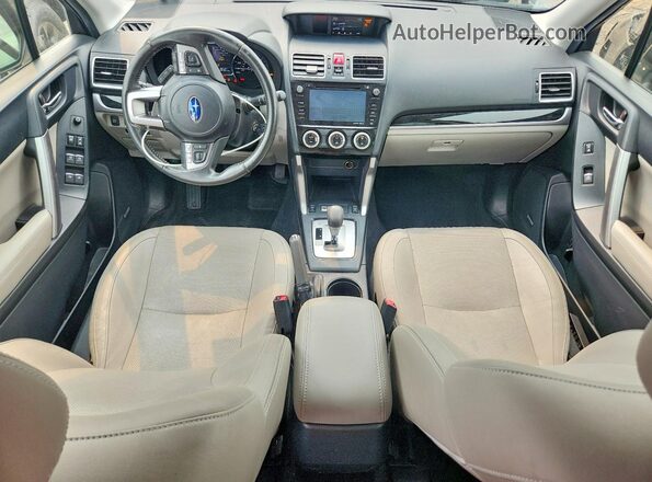 JF2SJARC0HH435513 2017 SUBARU FORESTER Gray Առջևի վահանակի տեսք