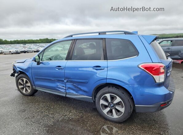 JF2SJARC1JH570814 2018 SUBARU FORESTER Blue Trasero izquierdo