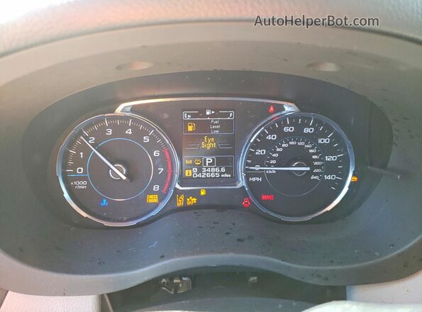JF2SJARC2JH583121 2018 SUBARU FORESTER Белый Вид щитка приборов