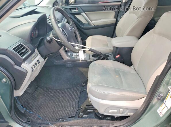 JF2SJARC3GH409812 2016 SUBARU FORESTER Green Вид салону спереду