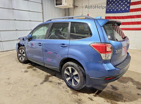 JF2SJARC3JH452778 2018 SUBARU FORESTER Синий Задняя левая четверть
