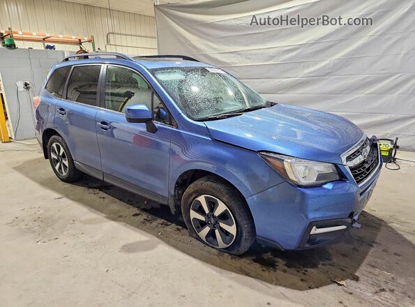 JF2SJARC3JH452778 2018 SUBARU FORESTER Синий Передняя правая четверть