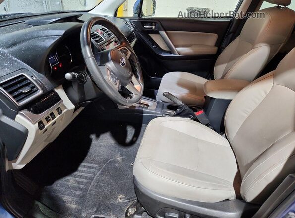 JF2SJARC3JH452778 2018 SUBARU FORESTER Синий Вид салона спереди