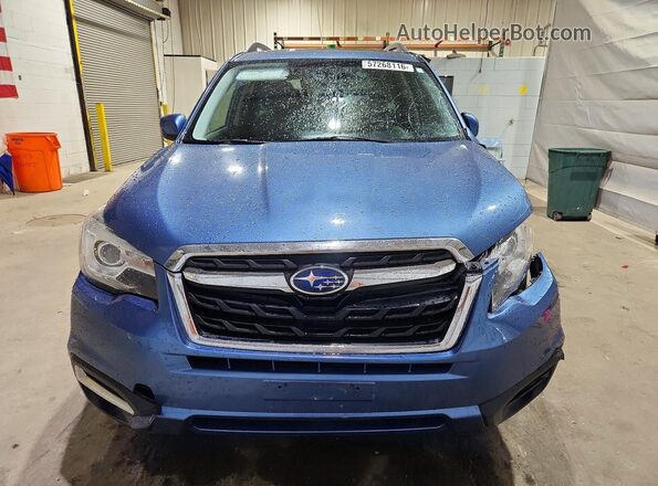 JF2SJARC3JH452778 2018 SUBARU FORESTER Синий Вид спереди