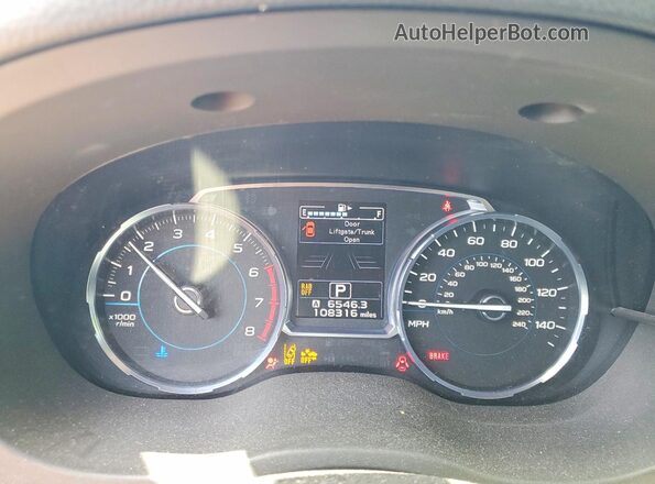 JF2SJARC4HH801408 2017 SUBARU FORESTER Blue Instrument cluster view