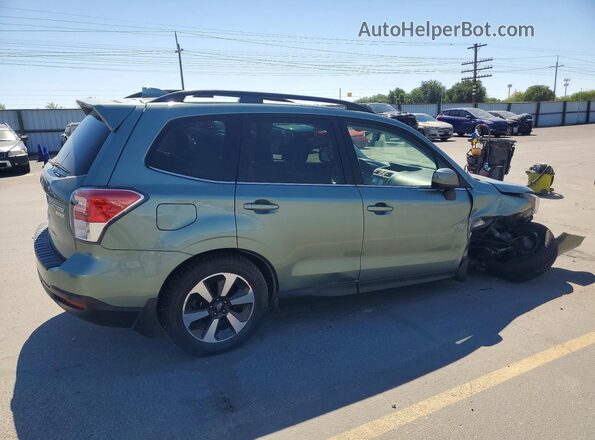 JF2SJARC5HH530973 2017 SUBARU FORESTER Green Trasero derecho