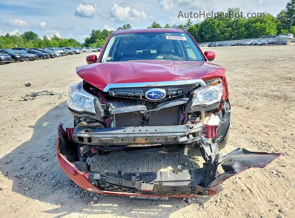 JF2SJARC7GH509444 2016 SUBARU FORESTER Red Vista frontal