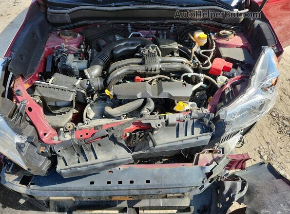 JF2SJARC7GH509444 2016 SUBARU FORESTER Red Vista del compartimento del motor