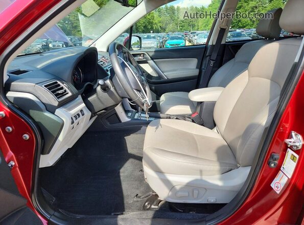 JF2SJARC7GH509444 2016 SUBARU FORESTER Red Vista interior delantera