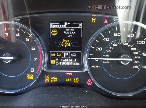 JF2SJARC7JH406211 2018 SUBARU FORESTER Red Հետևի նստատեղերի տեսք