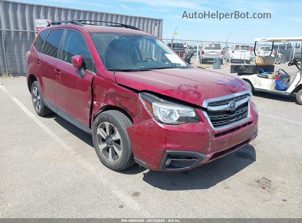 JF2SJARC7JH406211 2018 SUBARU FORESTER Red Դիմացի տեսք