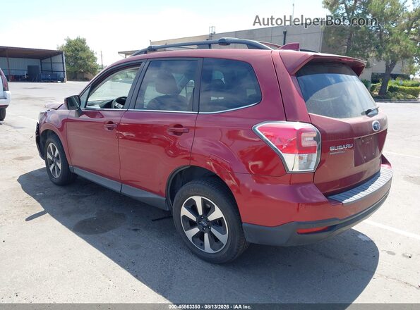 JF2SJARC7JH406211 2018 SUBARU FORESTER Red Հետևի ձախ