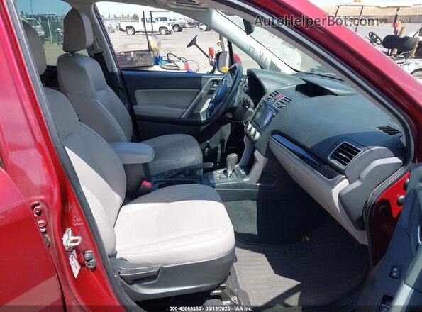 JF2SJARC7JH406211 2018 SUBARU FORESTER Red Սալոնի դիմացի տեսք