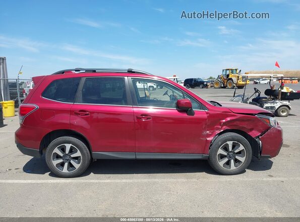 JF2SJARC7JH406211 2018 SUBARU FORESTER Red Սալոնի հետևի տեսք