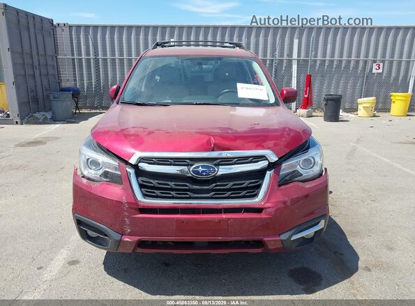 JF2SJARC7JH406211 2018 SUBARU FORESTER Red Սարքավորումների վահանակի տեսք