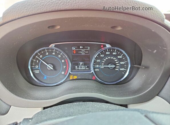JF2SJARC7JH493141 2018 SUBARU FORESTER Red Вид щитка приладів