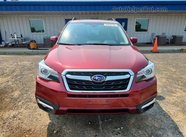JF2SJARC7JH493141 2018 SUBARU FORESTER Red Вид спереду