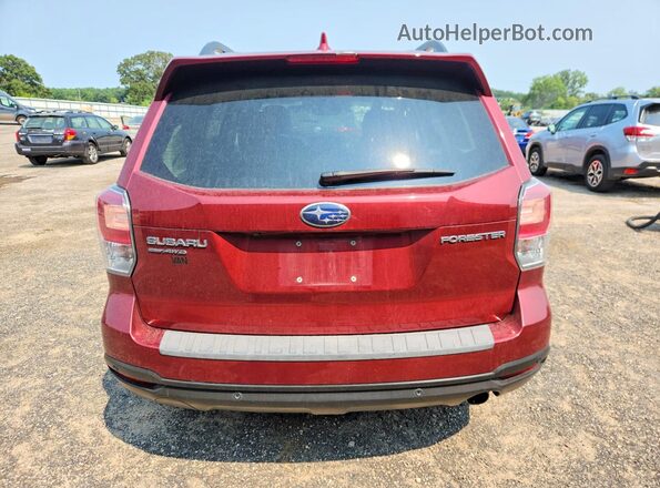 JF2SJARC7JH493141 2018 SUBARU FORESTER Red Вид ззаду