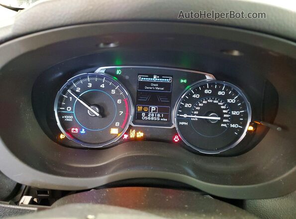 JF2SJARCXJH513804 2018 SUBARU FORESTER Черный Вид щитка приборов